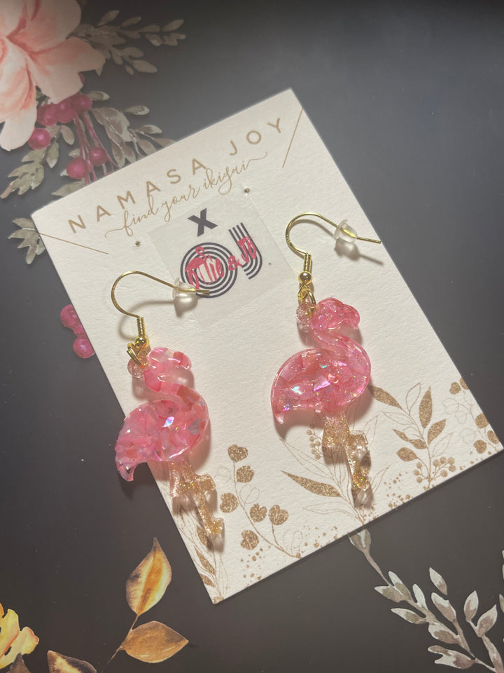 Ollie&Jo X NamasaJoy Flamingo Earrings